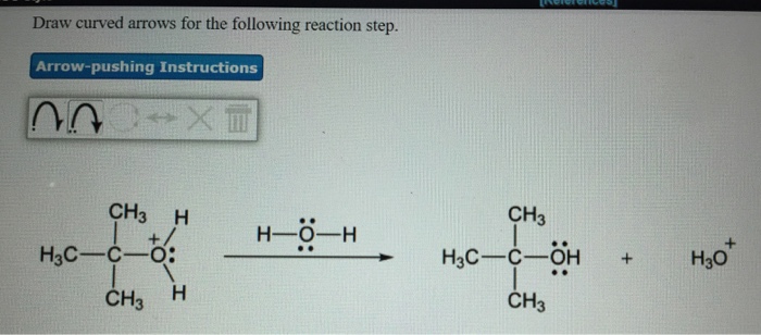 Arrows draw following reaction curved step solved transcribed problem text been show has