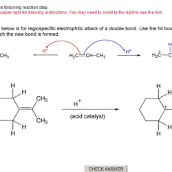 Arrows reaction curved draw following step pushing h3c nh h30 arrow instructions transcribed text show